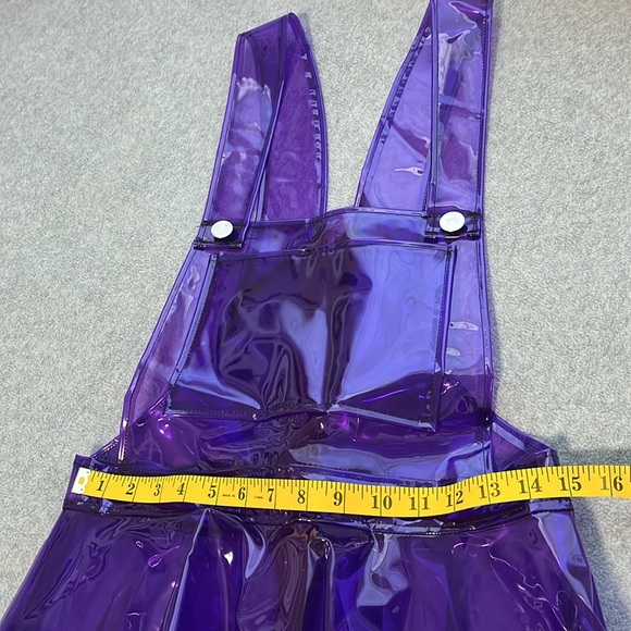 Purple Plastic PVC Dress Small Coquette Costume Cosplay Artsy Doll - Picture 6 of 9